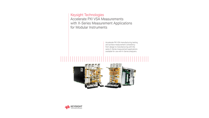 Accelerate PXI VSA Measurements with X-Series Measurement Application for Modular Instruments